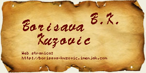 Borisava Kuzović vizit kartica